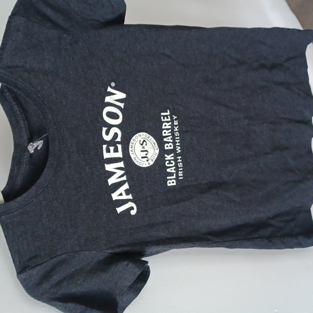 Jameson Black Barrel Irish Whiskey dark gray tee